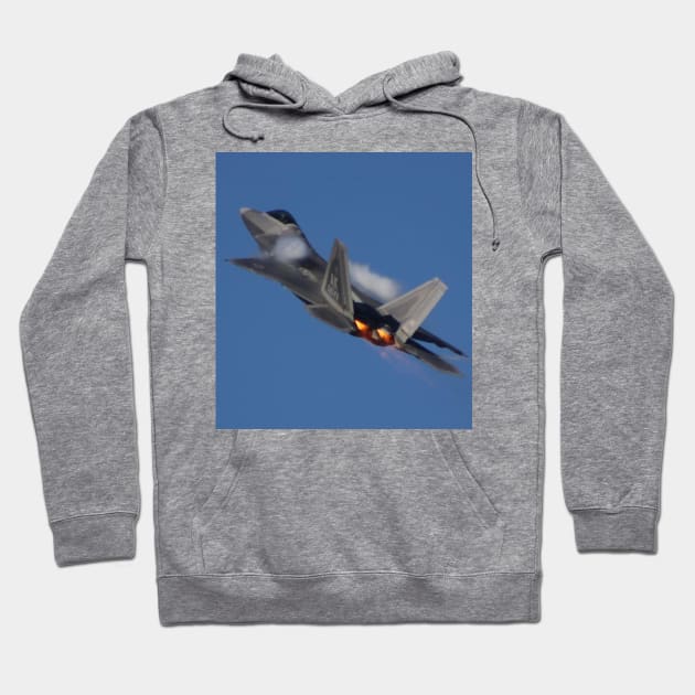 F-22 Raptor Afterburner Climb and Vapor Hoodie by acefox1